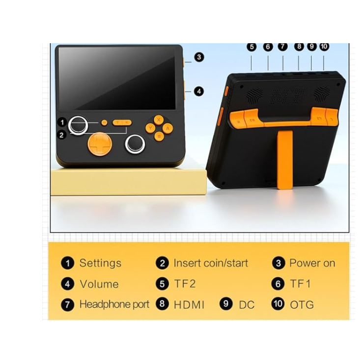 máy chơi game retro E5 Plus có wifi 5ghz pin trâu 6000mah màn 5inch chơi được cả god of war | BigBuy360 - bigbuy360.vn