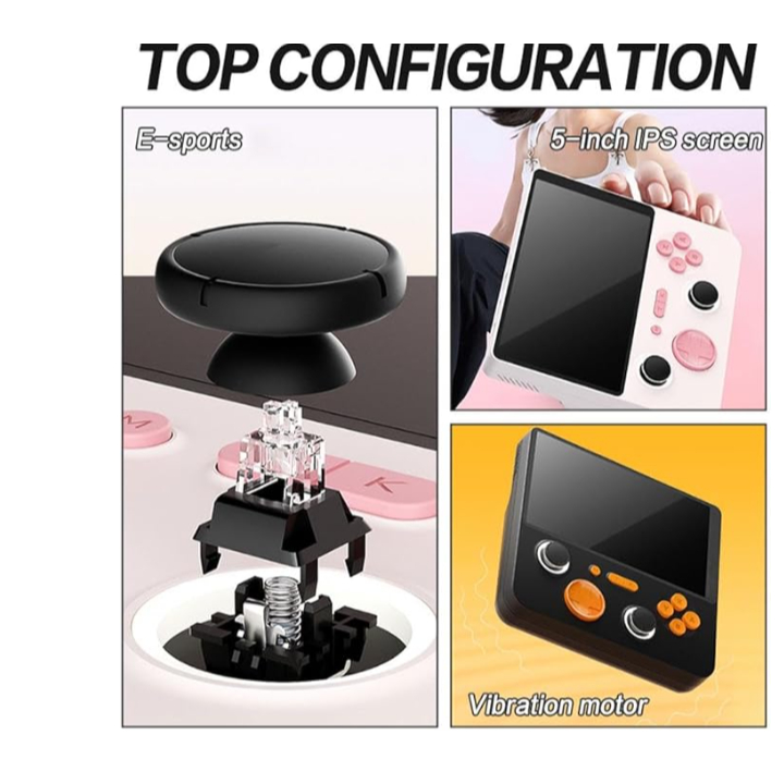máy chơi game retro E5 Plus có wifi 5ghz pin trâu 6000mah màn 5inch chơi được cả god of war | BigBuy360 - bigbuy360.vn