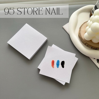 Bìa giấy pha màu sơn , đựng gel nặn không bị bết dính - túi 50 tờ 7.5x7.5cm