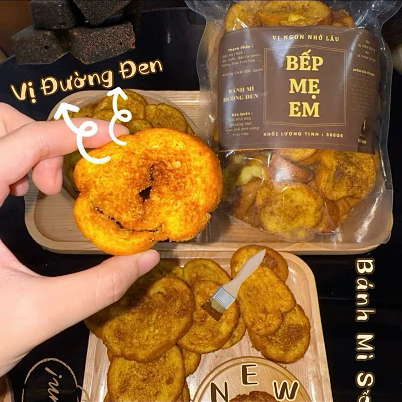 Bánh Mì Bơ Đường Đen Đẫm Rõ Vị Thơm Ngon Giòn Rụm Cực Cuốn Bếp Mẹ Em
