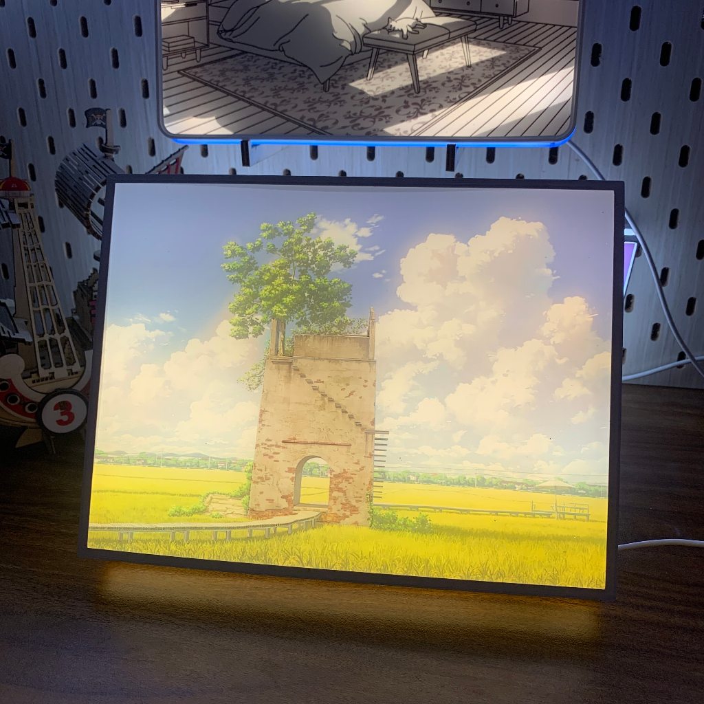 Tranh đèn led 3D đổi màu 3 chế độ Phong cảnh Việt Nam - Tranh đèn led trang trí bàn làm việc