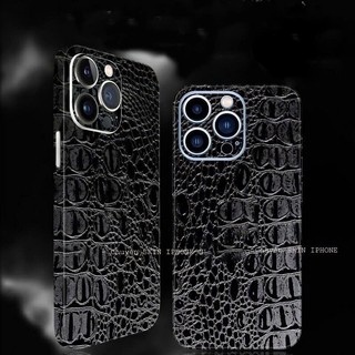 SKIN VÂN GIẢ DA CÁ SẤU DÀNH CHO IPHONE 16 PROMAX 15 PROMAX 15 PRO14 PROMAX 14 14 PRO 14 PLUS 13 PROMAX
