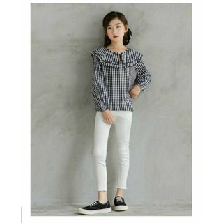 Quần jean trắng phong cách Hàn Quốc cho bé gái tuổi học sinh Tặng 1 bộ Nút đóng quần áo  jeans