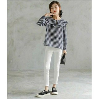 Quần jean trắng phong cách Hàn Quốc cho bé gái tuổi học sinh Tặng 1 bộ Nút đóng quần áo  jeans