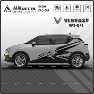 Tem dán xe VF5 - Decal dán xe VF5 MẪU TEM THỂ THAO CÁ TÍNH. 1 bộ dán 2 bên ( mẫu VF5-041 )