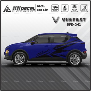 Tem dán xe VF5 - Decal dán xe VF5 MẪU TEM THỂ THAO CÁ TÍNH. 1 bộ dán 2 bên ( mẫu VF5-041 )