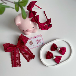 Set 3 món bờm/cài tóc, Nơ to, set kẹp nơ cho bé yêu