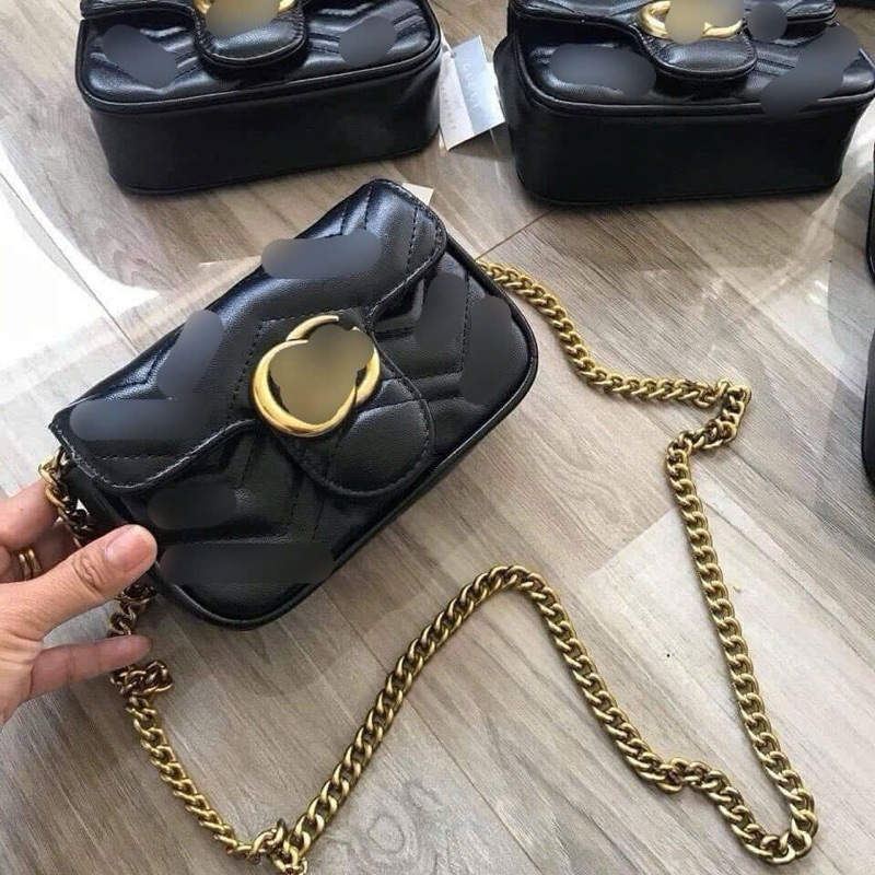 (Full-Box) Túi G tim hot trend sz 18 da mền trần trám siêu đẹp đeo chéo đeo vai cực xinh