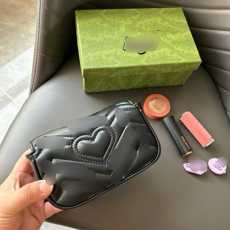 (Full-Box) Túi G tim hot trend sz 18 da mền trần trám siêu đẹp đeo chéo đeo vai cực xinh