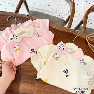 Váy POLO CỔ SEN cho bé gái đi học, đi chơi (9-35kg) chất thun cotton mềm mịn