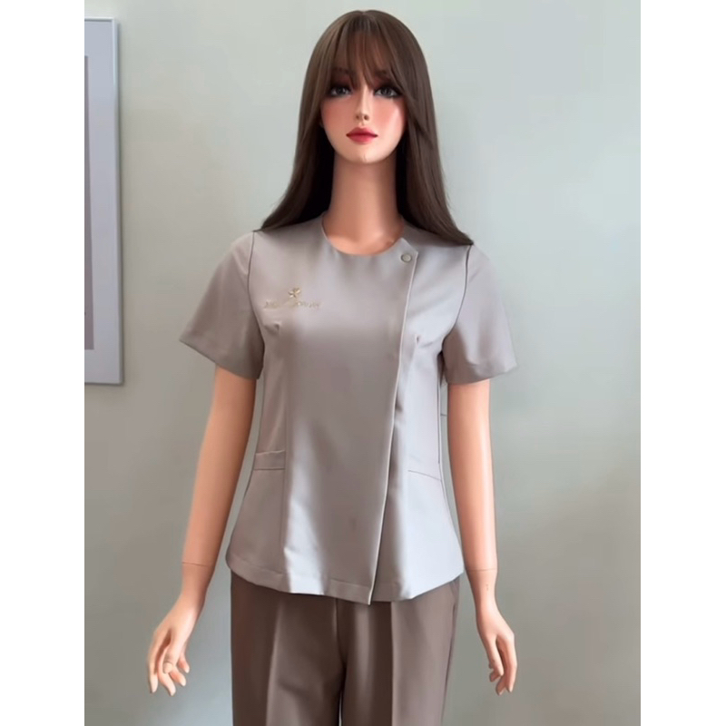 Đồng phục spa,thẩm mỹ viện, chất liệu cotton lạnh hàng thiết kế