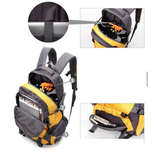Balo du lịch cỡ lớn 45L nam nữ balo đi phượt chống nước bền đựng nhiều đồ đệm thoáng lưng