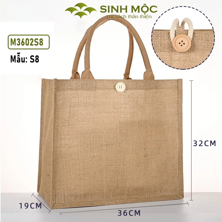 Sinh Mộc Women's Vintage Woven Straw Bag – for the Beach · M3602 – 6
