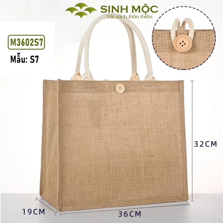 Sinh Mộc Women's Vintage Woven Straw Bag – for the Beach · M3602 – 5