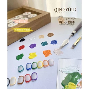 Gel vẽ đậm đặc Qing You 12 màu cao cấp, gel vẽ nổi , vẽ hoạt hình, vẽ nail cao cấp,Phụ kiện nail Cao cấp