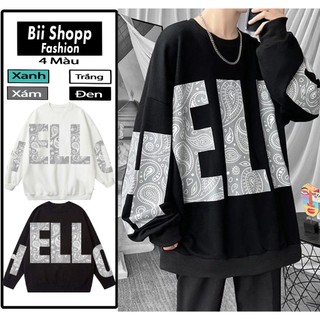 Áo Sweater Hello Cổ Tròn Sweater From Rộng Phong Cách Nam Nữ Phom Rộng Phong Cách -Nam Nữ Top Women Menswear