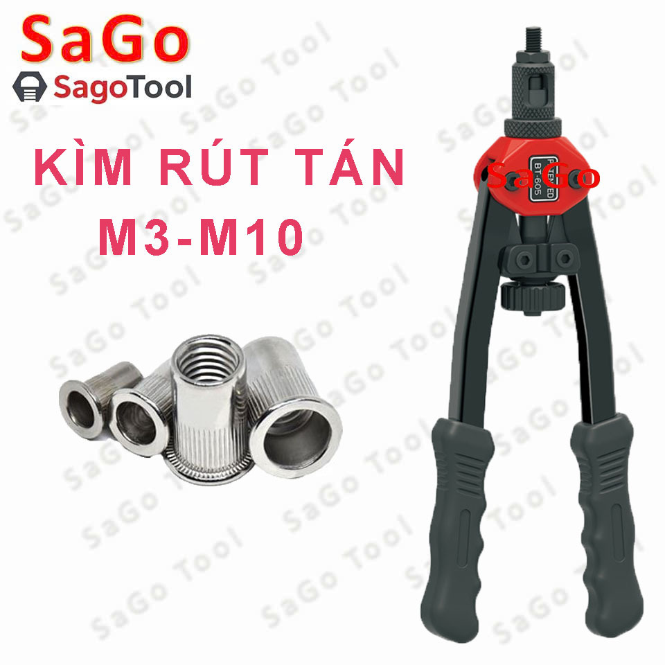 Kìm Rút Tán Ecu M3-M10 – Gắn Ốc Tán, Đai Ốc, Đinh Tán Ren Trong Nhanh ...