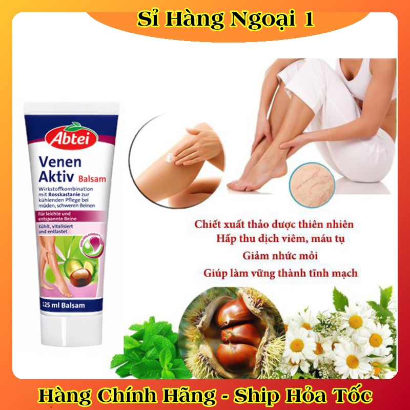 Kem Bôi giãn tĩnh mạch Abtei Venen Aktiv 125ML của Đức