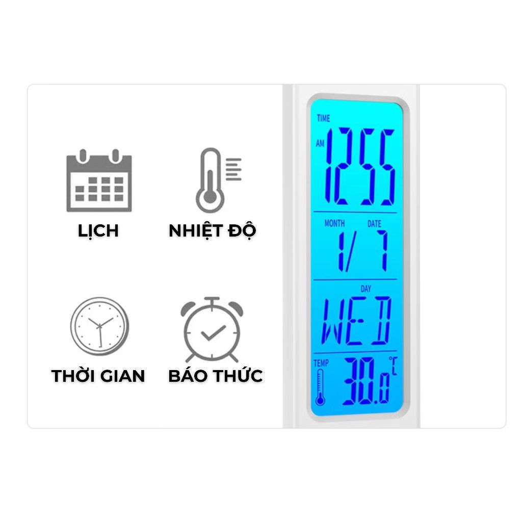 Đèn LED Bàn Học Chống Cận Gấp Gọn Tích Hợp Sạc Không Dây 15W - Đèn LED bảo vệ mắt