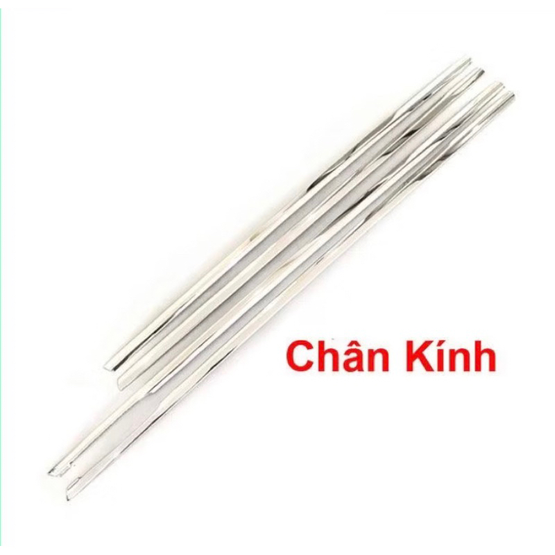 Nẹp chân kính và cong kính xe KIA Cerato 2019-2021 inox sáng bóng