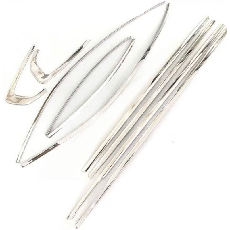 Nẹp chân kính và cong kính xe KIA Cerato 2019-2021 inox sáng bóng