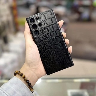 Dán mặt lưng skin vân giả da cá sấu Samsung S24Ultra S23Ultra S22Ultra S21Ultra S20Ultra Note 20Ultra S23 S22 S21 Note