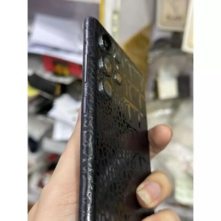 Dán mặt lưng skin vân giả da cá sấu Samsung S24Ultra S23Ultra S22Ultra S21Ultra S20Ultra Note 20Ultra S23 S22 S21 Note