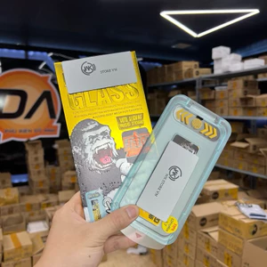 Kính cường lực Kingkong có khung trợ dán WTP 034 và WTP 057 cho IPhone 11 12 13 14 15 16Pro Promax