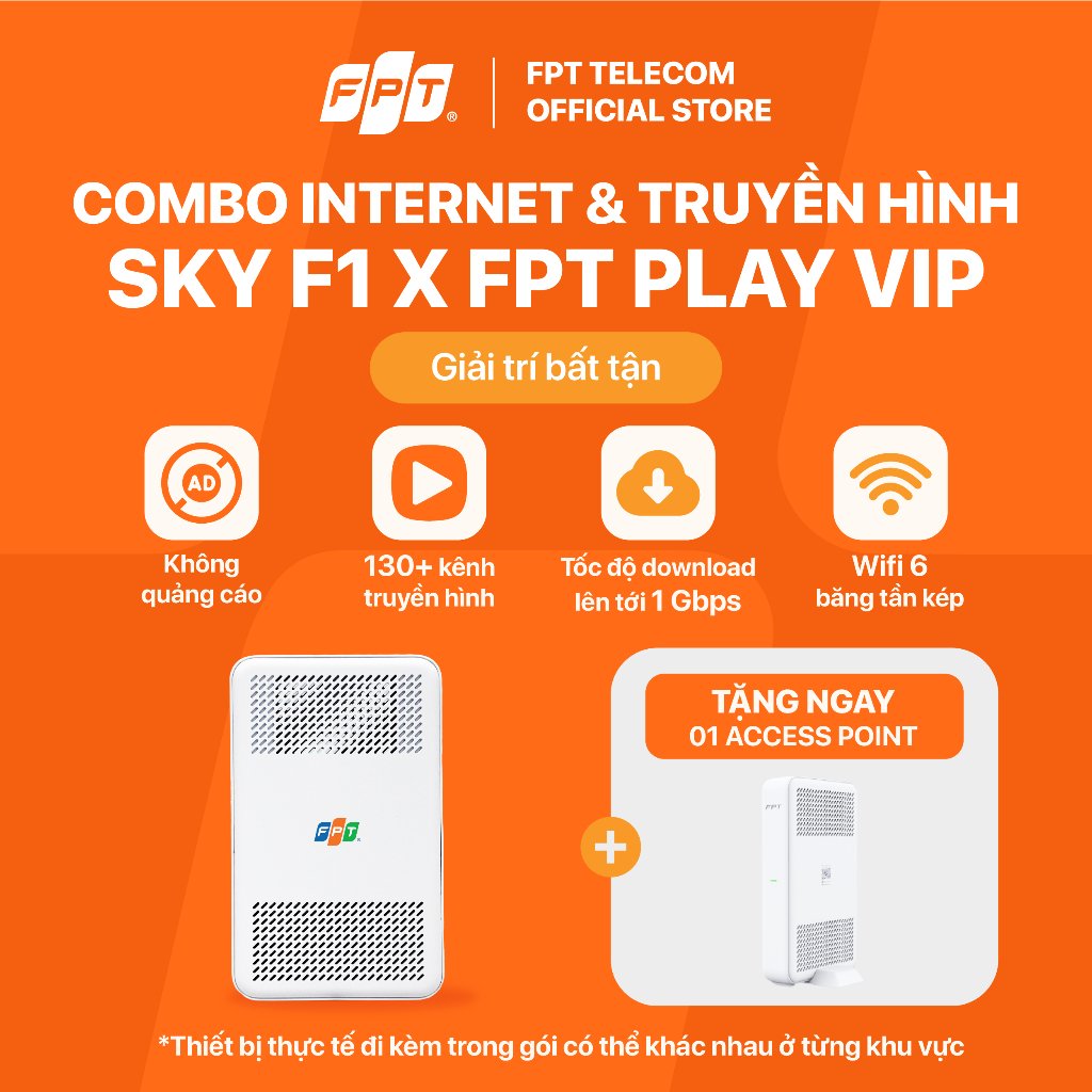 [TẶNG THÊM 1 MESH WIFI 6] SKY F1 (Gói Wifi 1Gbps/300Mbps) - Modem Wifi ...