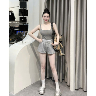 Set Đồ Nữ,Bộ Đùi Nữ Kiểu Dáng Áo 2 Dây Sát Nách Mix Quần Sooc Ngắn Cạp Chun Đơn Giản Dễ Mặc