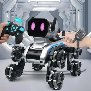 Ô tô 8 bánh chó ROBOT thông minh cảm biến, cử chỉ lạ mắt leo cầu thang dễ dàng