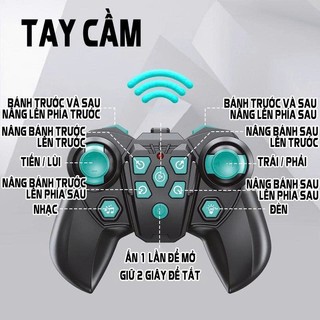 Ô tô 8 bánh chó ROBOT thông minh cảm biến, cử chỉ lạ mắt leo cầu thang dễ dàng