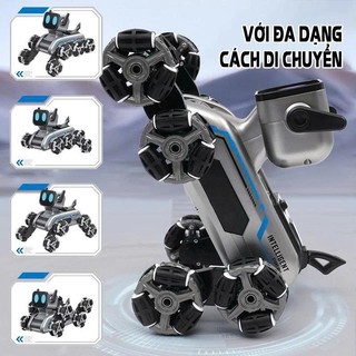 Ô tô 8 bánh chó ROBOT thông minh cảm biến, cử chỉ lạ mắt leo cầu thang dễ dàng
