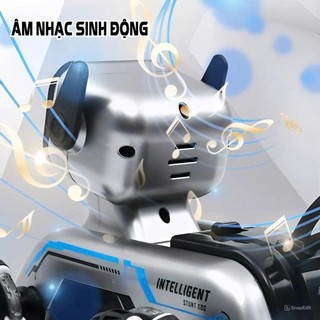 Ô tô 8 bánh chó ROBOT thông minh cảm biến, cử chỉ lạ mắt leo cầu thang dễ dàng