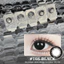 Lens mắt 166 Black màu đen giãn tròng, size lớn, dùng 1 lần, lens 1 ngày hãng LUNA EYES