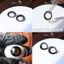 Lens mắt 166 Black màu đen giãn tròng, size lớn, dùng 1 lần, lens 1 ngày hãng LUNA EYES
