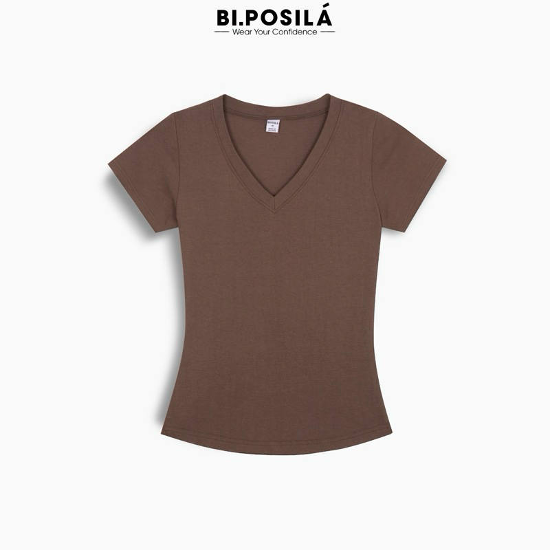 [A04] XẢ KHO ÁO THUN NỮ BODY CỔ TIM NGẮN TAY VẢI COTTON BORIP MỀM MỊN MÁT MẺ FORM ĐẸP BI.POSILÁ Áo Kiểu Nữ