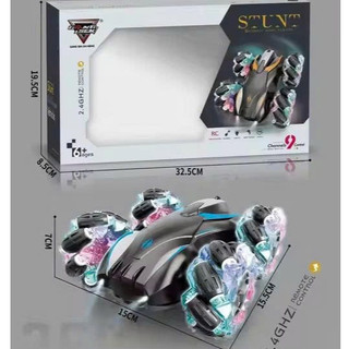 Đồ chơi xe ô tô nhào lộn điều khiển từ xa, 360 độ có đèn hai mặt 360 độ, bánh xe lướt phát sáng(008)