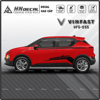 Tem dán xe VF5 - Decal dán xe VF5 MẪU TEM THỂ THAO CÁ TÍNH . 1 bộ dán 2 bên ( mẫu VF5-055 )