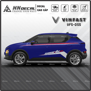 Tem dán xe VF5 - Decal dán xe VF5 MẪU TEM THỂ THAO CÁ TÍNH . 1 bộ dán 2 bên ( mẫu VF5-055 )