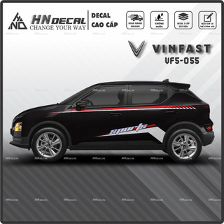 Tem dán xe VF5 - Decal dán xe VF5 MẪU TEM THỂ THAO CÁ TÍNH . 1 bộ dán 2 bên ( mẫu VF5-055 )
