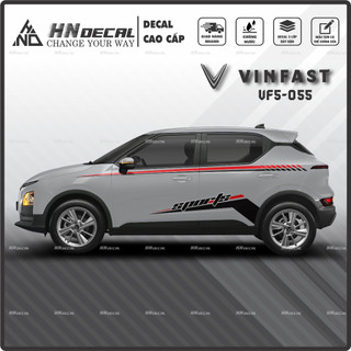 Tem dán xe VF5 - Decal dán xe VF5 MẪU TEM THỂ THAO CÁ TÍNH . 1 bộ dán 2 bên ( mẫu VF5-055 )