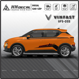 Tem dán xe VF5 - Decal dán xe VF5 MẪU TEM THỂ THAO CÁ TÍNH . 1 bộ dán 2 bên ( mẫu VF5-055 )