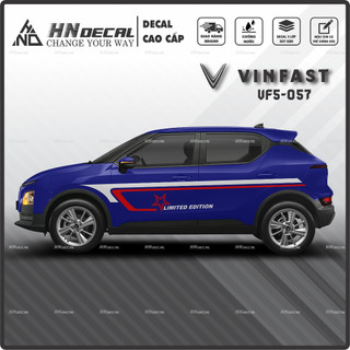 Tem dán xe VF5 - Decal dán xe VF5 MẪU TEM THỂ THAO CÁ TÍNH . 1 bộ dán 2 bên ( mẫu VF5-057 )