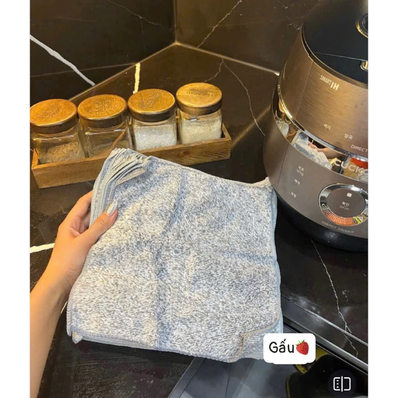 Set 50 Khăn lau đa năng sợi than tre