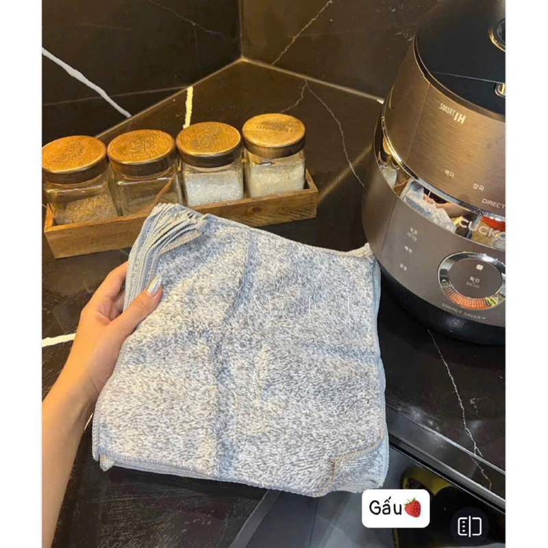 Set 50 Khăn lau đa năng sợi than tre