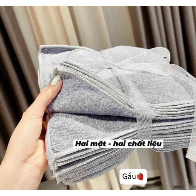Set 50 Khăn lau đa năng sợi than tre