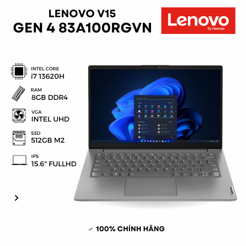 Laptop Lenovo V15 Gen 4 83A100RGVN Intel Core i7-13620H | Ram 8GB ...