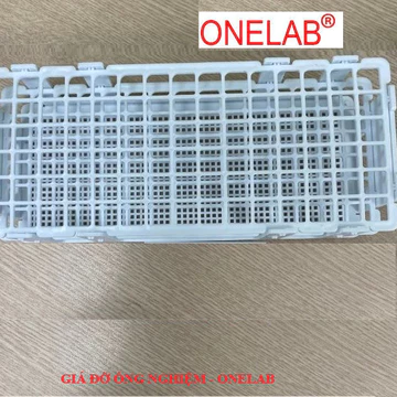 Giá đỡ ống nghiệm nhựa ONELAB/ genlab nhiều vị trí đựng ống nghiệm, ống ly tâm Ø 13 16 20 25 30 mm, Hãng sx: Onelab
