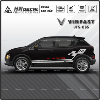 Tem dán xe VF5 - Decal dán xe VF5 MẪU TEM THỂ THAO CÁ TÍNH . 1 bộ dán 2 bên ( mẫu VF5-065 )
